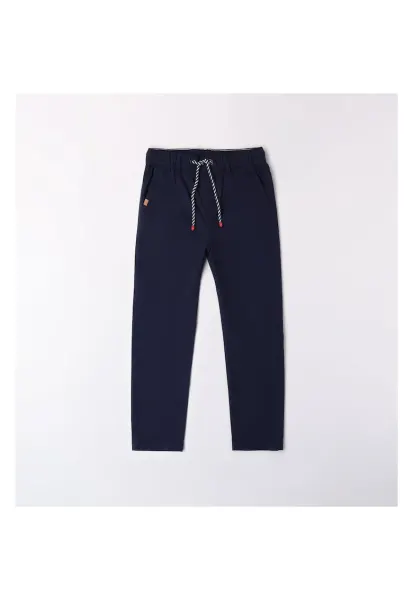 Pantaloni sport cu snur pentru baieti -  0.8673 - Albastru inchis