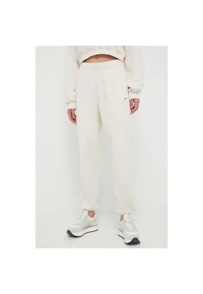 Pantaloni sport dama  CL RBK ND PANT HS0373 - crem - bumbac - talie elastica - buzunare laterale