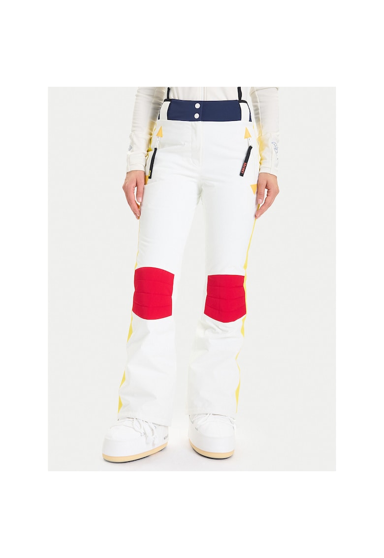 Pantaloni sport dama  ecru - schi