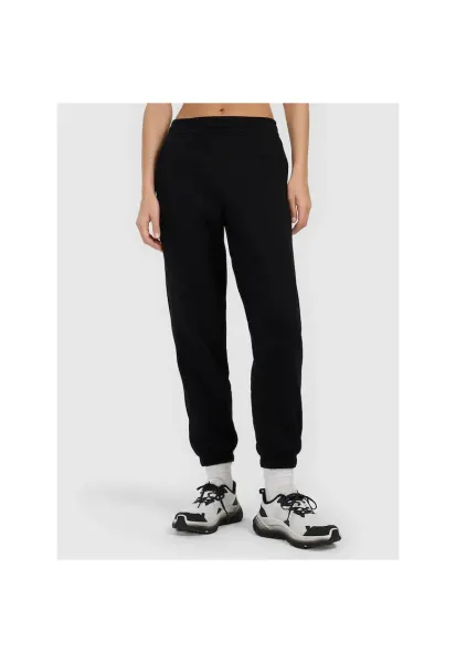 Pantaloni sport dama -  joggeri - talie inalta - negri - tesatura periata