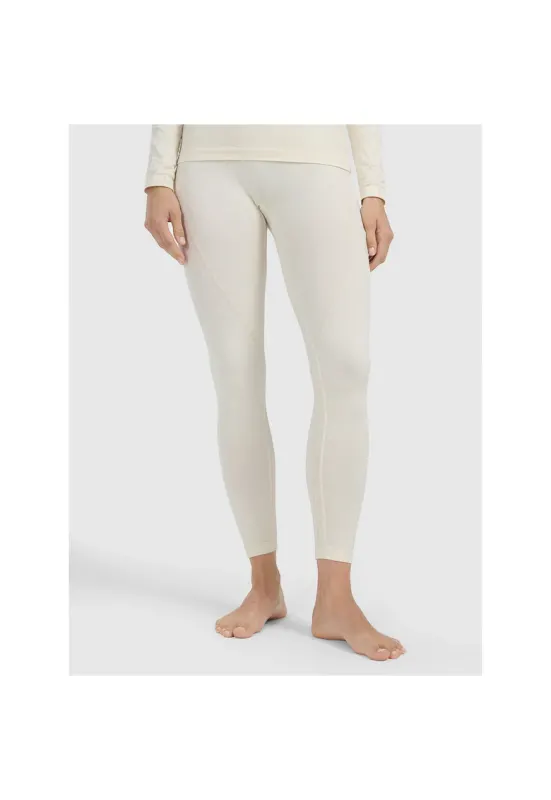 Pantaloni sport dama - lenjerie termica fara cusaturi - alb - tehnologie 4FSkin