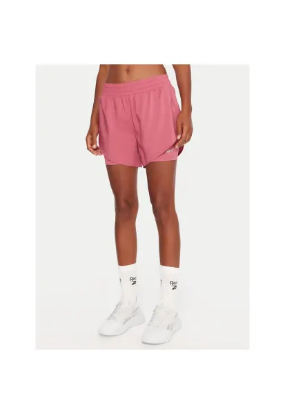 Pantaloni sport dama  scurti - roz - fabricat respirabil