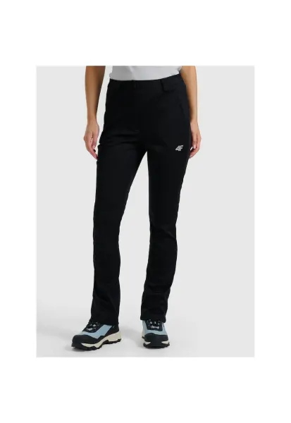 Pantaloni sport dama  softshell cu membrana 8000 - negru - poliester