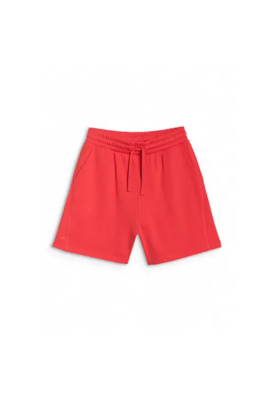 Pantaloni sport dama supradimensionati - rosii - bumbac 85% - poliester 15%