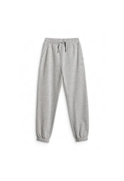 Pantaloni sport  pentru baieti - gri - croiala oversize - material bumbac