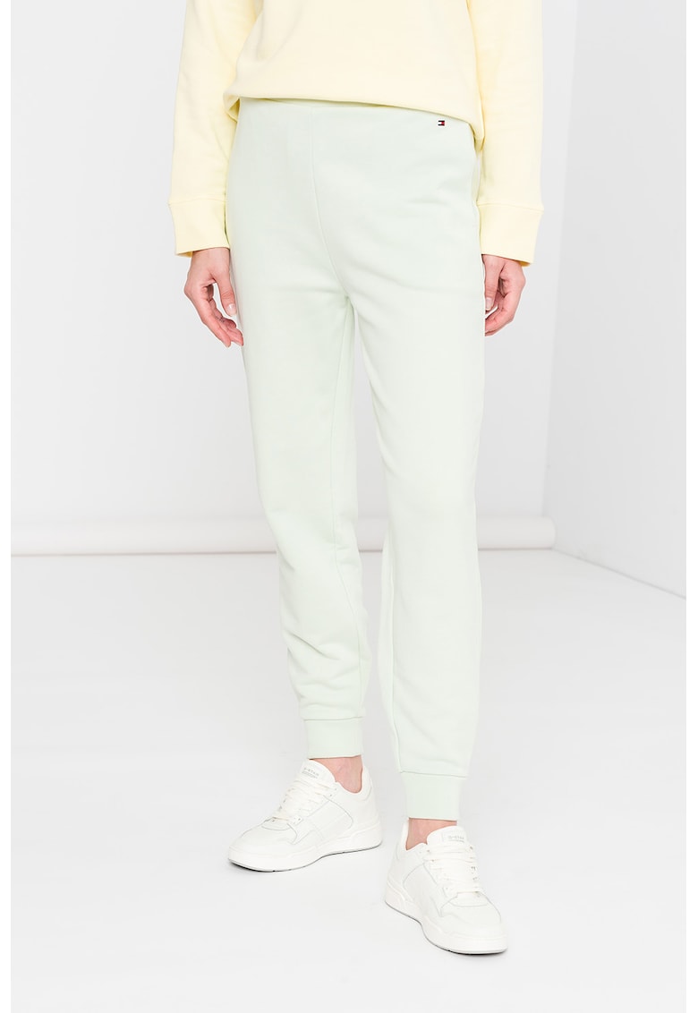 Pantaloni sport relaxed fit de bumbac organic - Verde menta