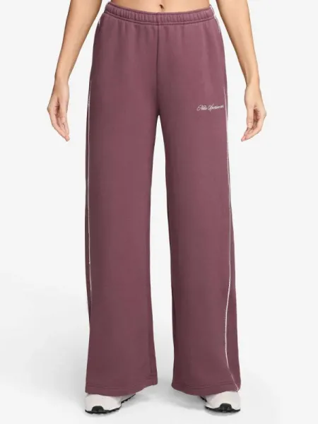 Pantaloni sport W Nk Stdo Flc Mw MR Scallop Wl