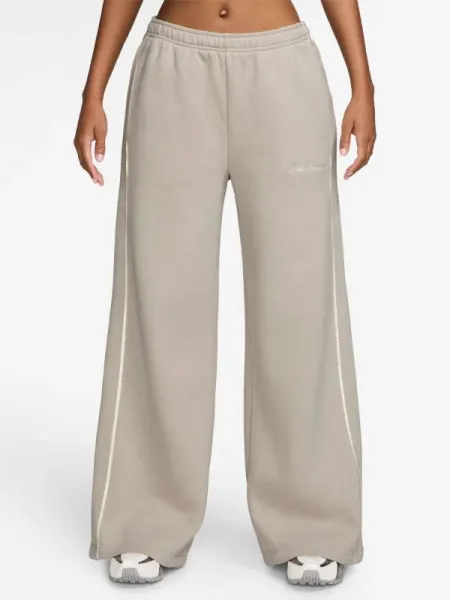 Pantaloni sport W Nk Stdo Flc Mw Mr Scallop Wl