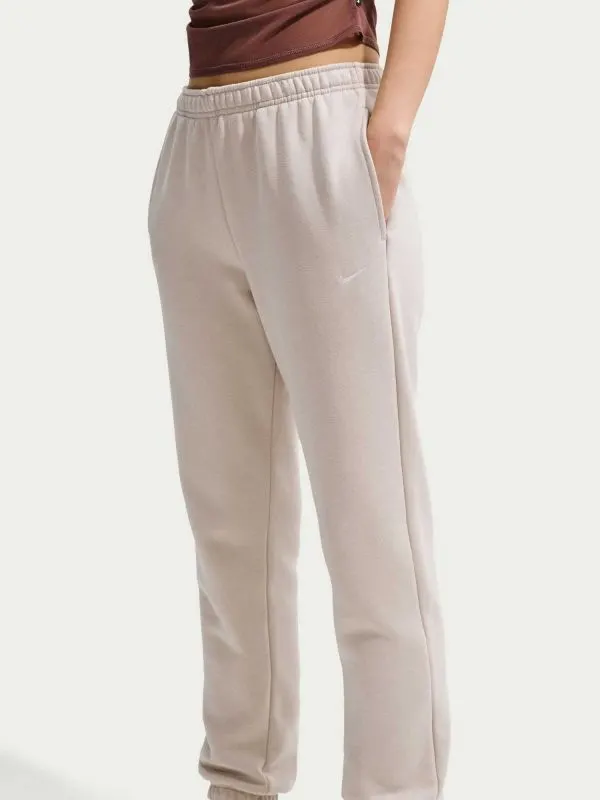 Pantaloni sport W Nk Stdo Flc Mw Mr Std Cf Pnt