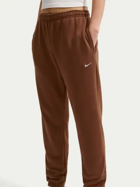 Pantaloni sport W Nk Stdo Flc Mw Mr Std Cf Pnt