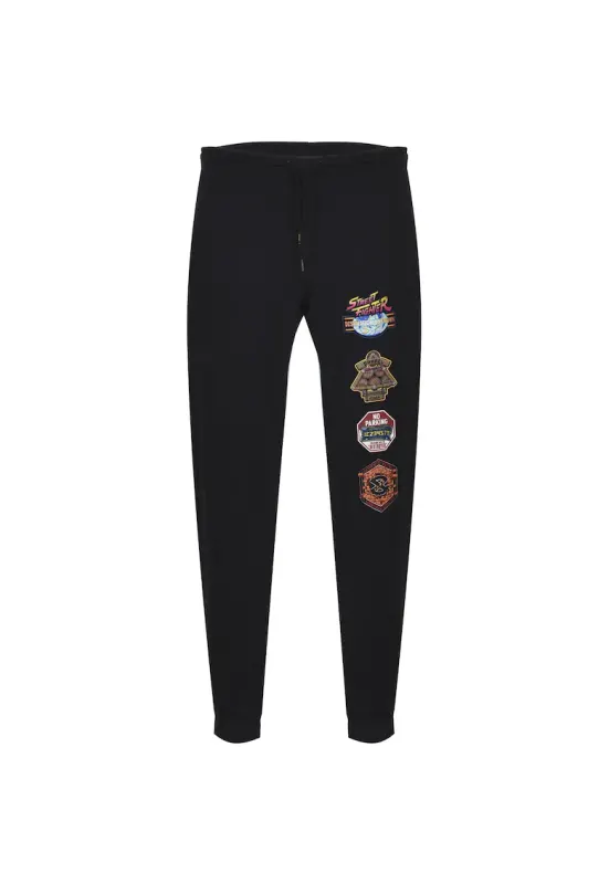 Pantaloni Sportivi Masculini JOGGER RBK Negru - 100% Bumbac - Negru