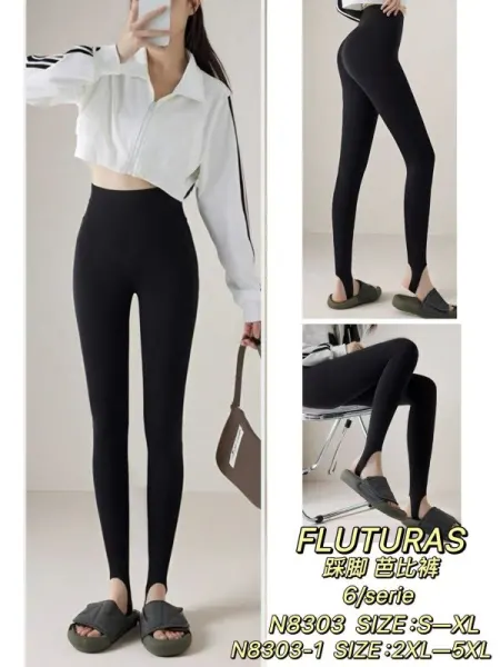 Pantaloni tip colant Engros pentru femei, Colanții cu talie înaltă și bentiță sub călcâi (Stirrup), tip sport, casual, cu talie inalta , super calitate, elastan [CLONE]