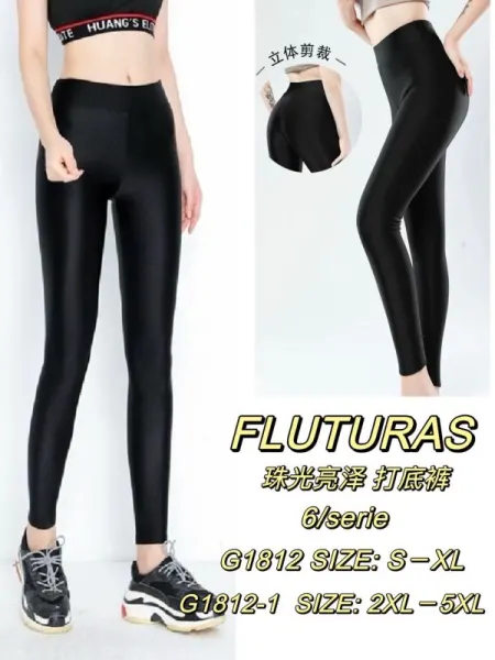 Pantaloni tip colant Engros pentru femei, lucios, tip sport, casual, cu talie inalta , super calitate, elastan
