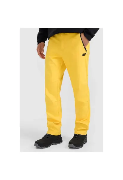 Pantaloni trekking barbati -  poliester - galben