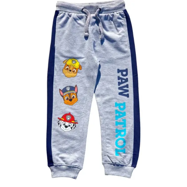 Pantaloni trening baieti, gri, bumbac, buzunare laterale, Paw Patrol Engros