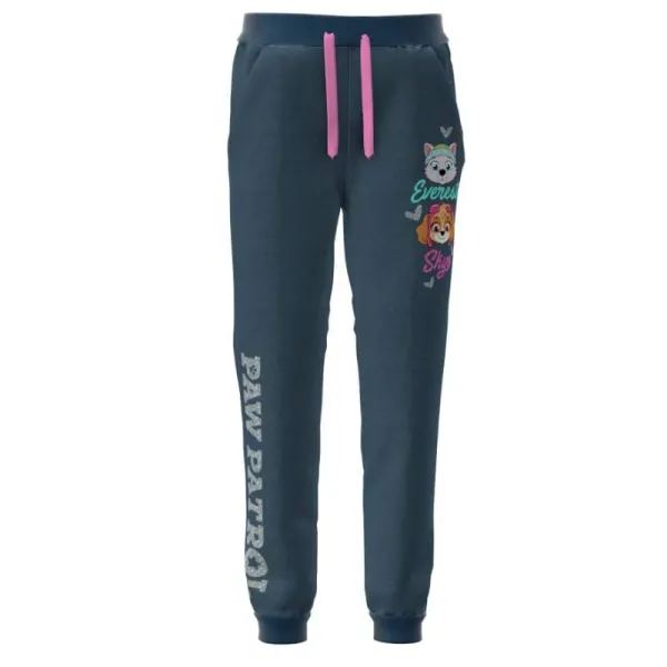 Pantaloni trening fete, albastri, 100% bumbac, buzunare laterale, Paw Patrol Engros