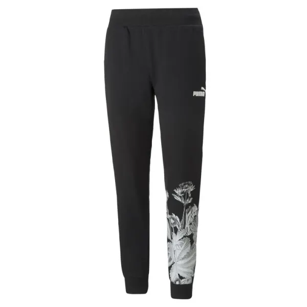 Pantaloni trening PUMA pentru femei ESS+ FROZEN FLOWER GRAPHIC SWEATPANTS - 67400301