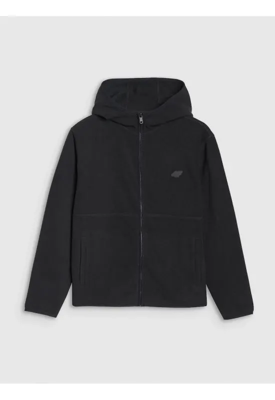 Polar Femei  cu Gluga - Fermoar si Tehnologie 4FWarm Negru - Microfleece Usor XS-XXL - Perfect pentru Sport si Casual
