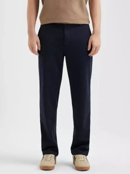 Q/S by s.Oliver Pantaloni chino, barbati, jogger din jerseu, Bleumarin inchis (SELECTATI MARIMEA: M)