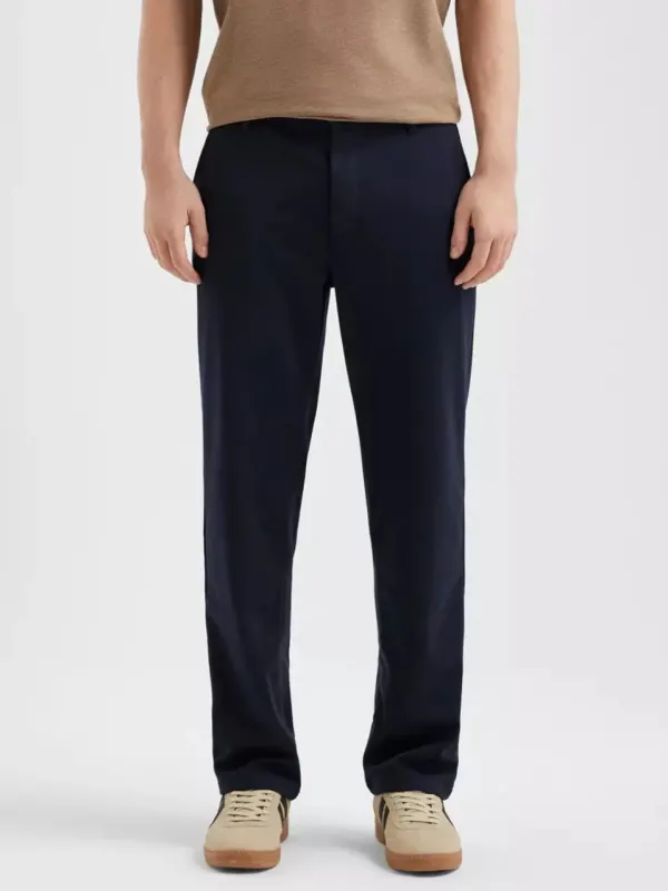Q/S by s.Oliver Pantaloni chino, barbati, jogger din jerseu, Bleumarin inchis (SELECTATI MARIMEA: L)