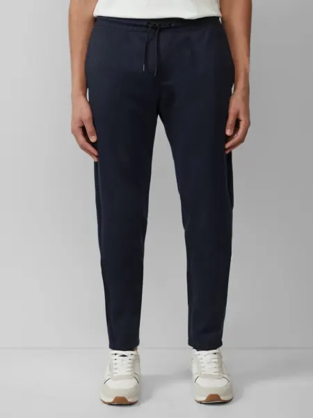 s.Oliver Pantaloni The Jogger barbati, Phoenix, cu talie medie si croiala Regular Fit, Bleumarin inchis (SELECTATI MARIMEA: L)