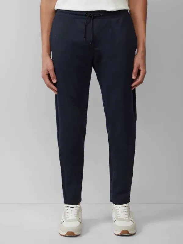 S.Oliver Pantaloni The Jogger barbati, Phoenix, cu talie medie si croiala Regular Fit, Bleumarin inchis (SELECTATI MARIMEA: L)