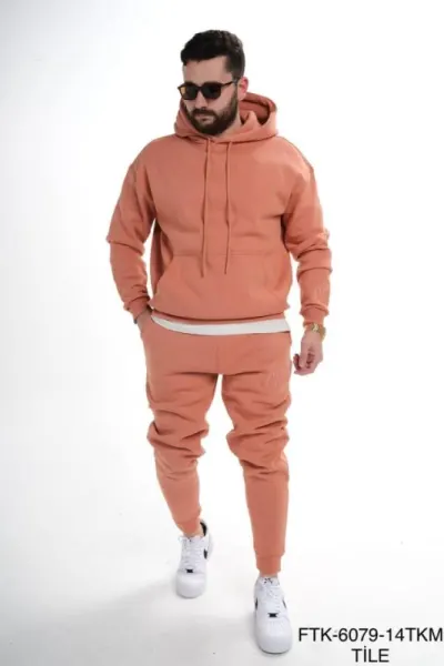 SET TRENING PRM FASHION OVERSIZED PREMIUM TILE-PEACH SAND TRAS212(6079) (MĂRIME: M)
