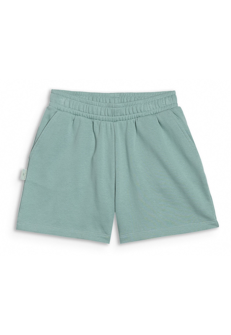 Sorturi Trening Fete Bumbac Verde Menta fara Captuseala - Croiala Oversize  Junior Sportstyle - Marimea 122