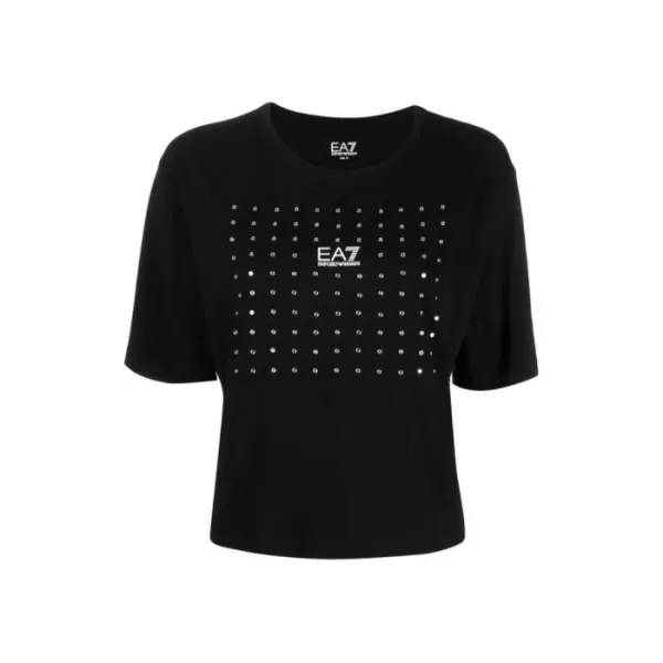 T-SHIRT BOXY STUDS CROSSOVER TJFKZ-6RTT30-1200