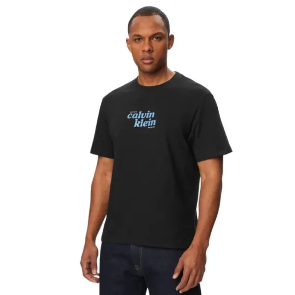 T-SHIRT MANICA CORTA COTONE 20S CK TRAVEL FONT GRAPHIC LV04RG815G-UB1