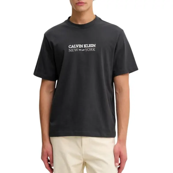 T-SHIRT MANICA CORTA COTONE 20S NY GRAPHIC LV04RE833G-8MN