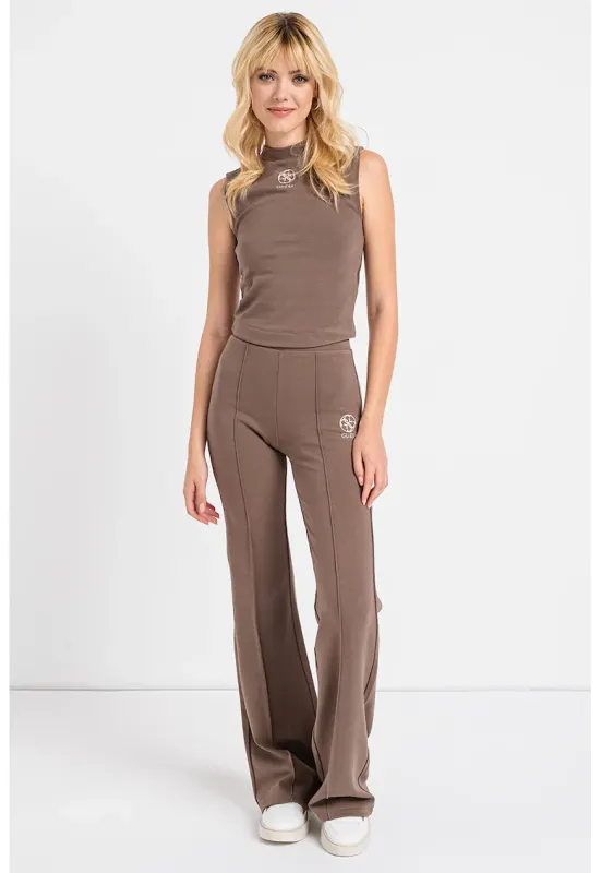 Top cu logo pentru fitness - Kaki