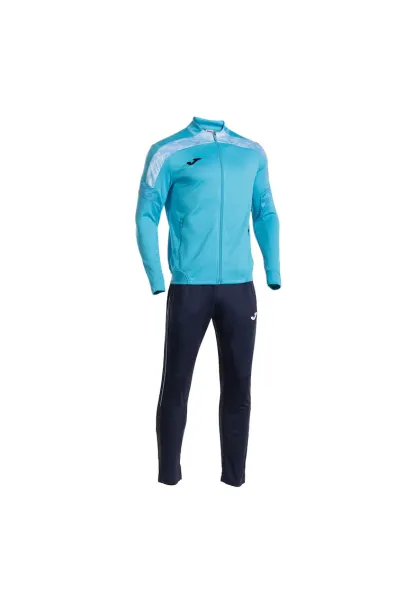 Trening  Championship VIII - turcoaz fluorescent-Bleumarin inchis - hanorac cu fermoar - pantaloni lungi - Albastru