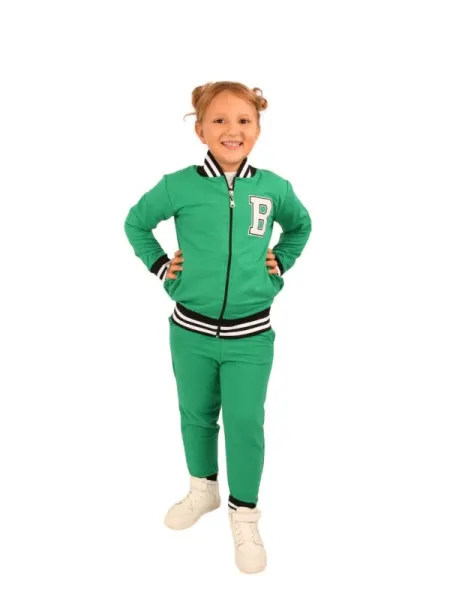 Trening copii, uni cu model B, verde