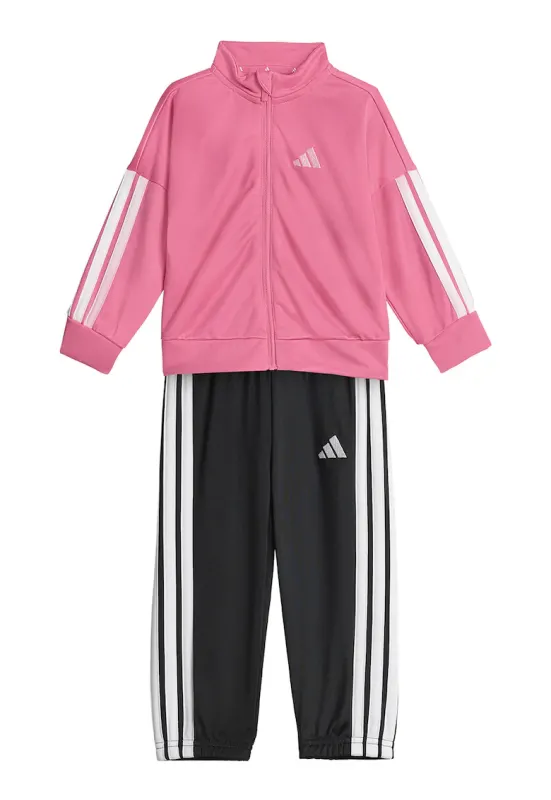 Trening cu fermoar Essentials Climacool - Alb/Negru/Roz