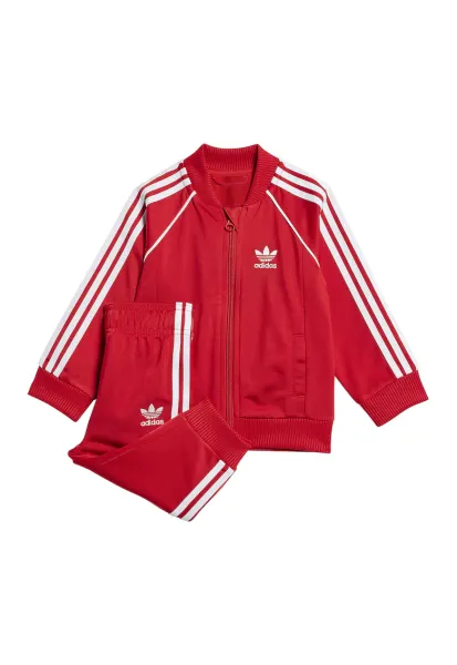 Trening cu imprimeu logo si talie elastica - Alb/Coral