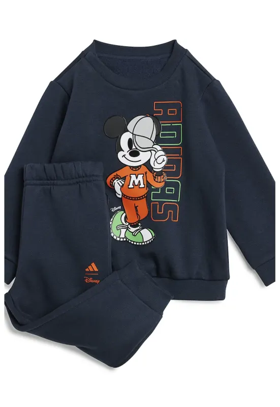 Trening cu imprimeu Mickey Mouse - Albastru ultramarin/Portocaliu mandarina/Alb optic