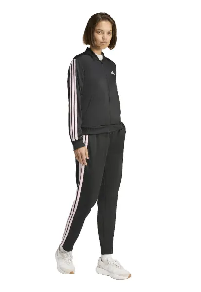 Trening cu logo si fermoar Essentials - Negru/Roz pal