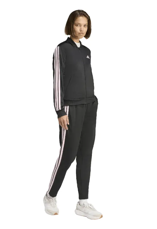 Trening cu logo si fermoar Essentials - Negru/Roz pal