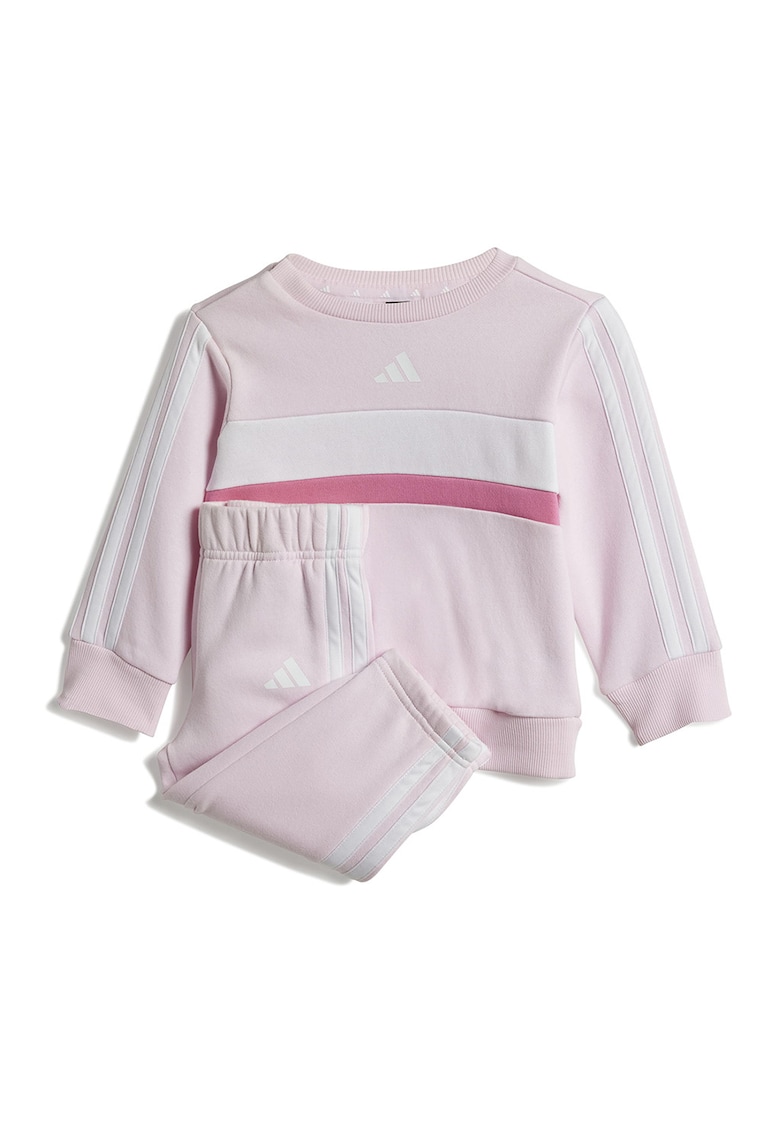 Trening cu model colorblock - Alb/Roz pal