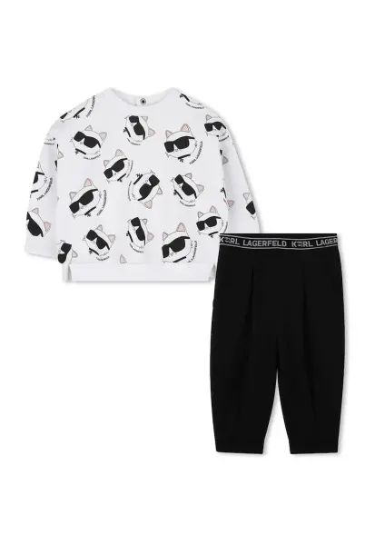 Trening cu model logo - Alb/Negru