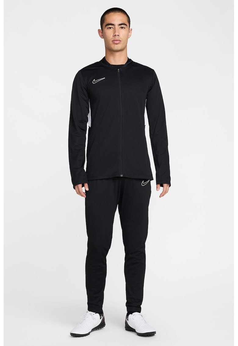 Trening cu tehnologie Dri-Fit si logo - pentru fotbal - Negru/Alb optic