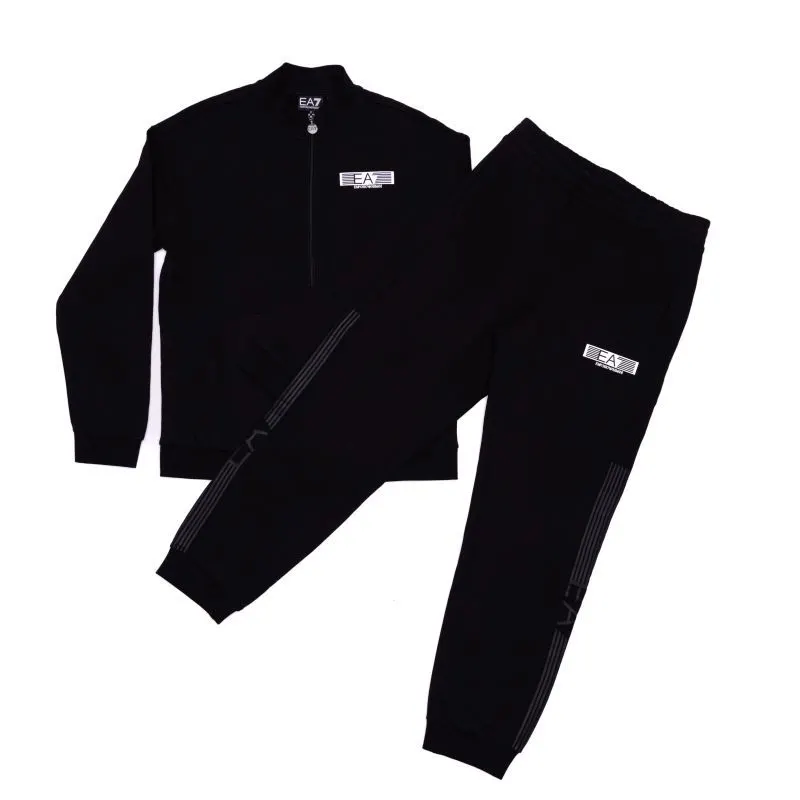 Trening EA7 TRAIN 7 LINES BOY T-SUIT T-TOP FZ CH BR