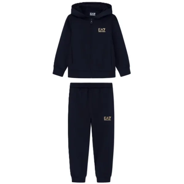 Trening EA7 TRAIN CORE ID BOY T-SUIT HOODIE FZ CH COFT CC