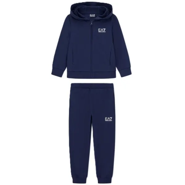Trening EA7 TRAIN CORE ID BOY T-SUIT HOODIE FZ CH COFT CC