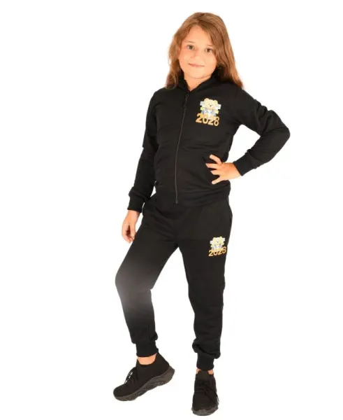 Trening fete negru BEAR 2028