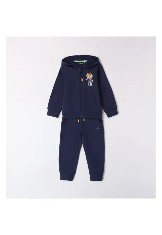 Trening hanorac si pantaloni pentru baieti - 0.8035 - Bleumarin inchis