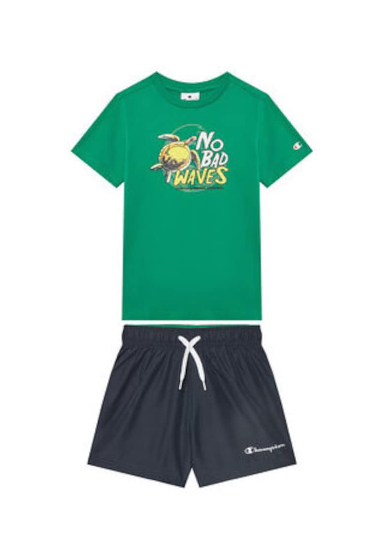 Trening lifestyle barbati -  bumbac - verde/bleumarin