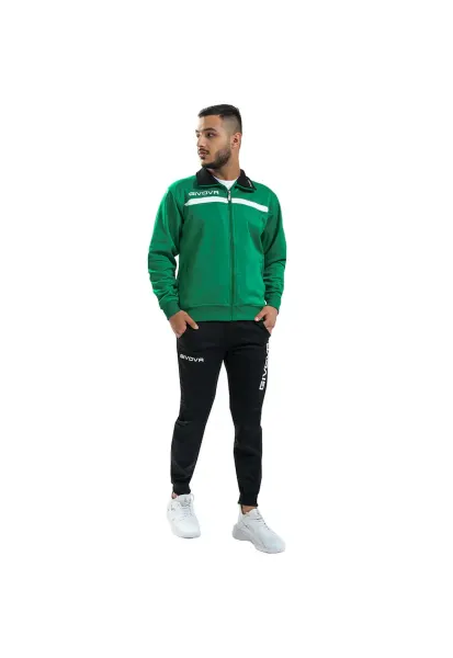 Trening pentru barbati - Tuta - Poliester - Verde/Negru - - Verde/Negru
