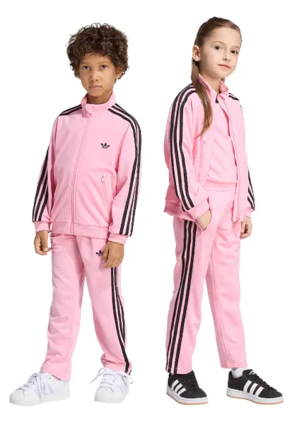 Trening regular fit cu fermoar si benzi contrastante - Negru/Roz